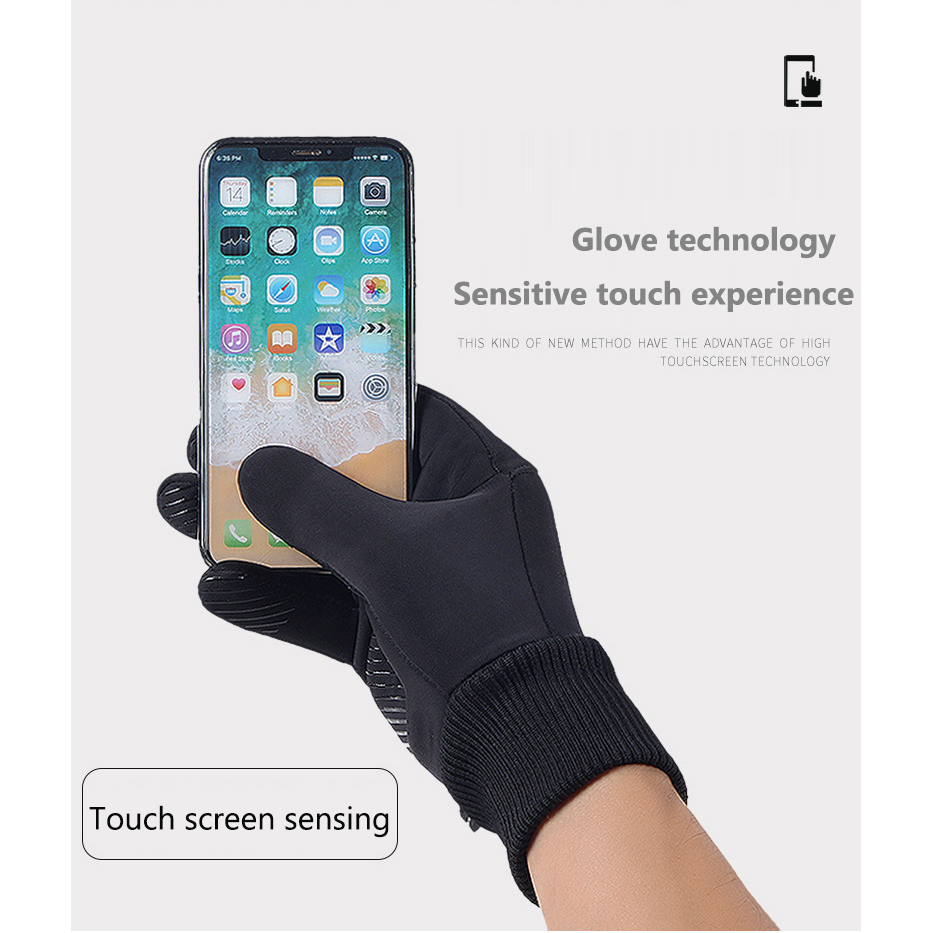 Touch Screen Fleece Gloves Non-slip Warm Winter Gloves