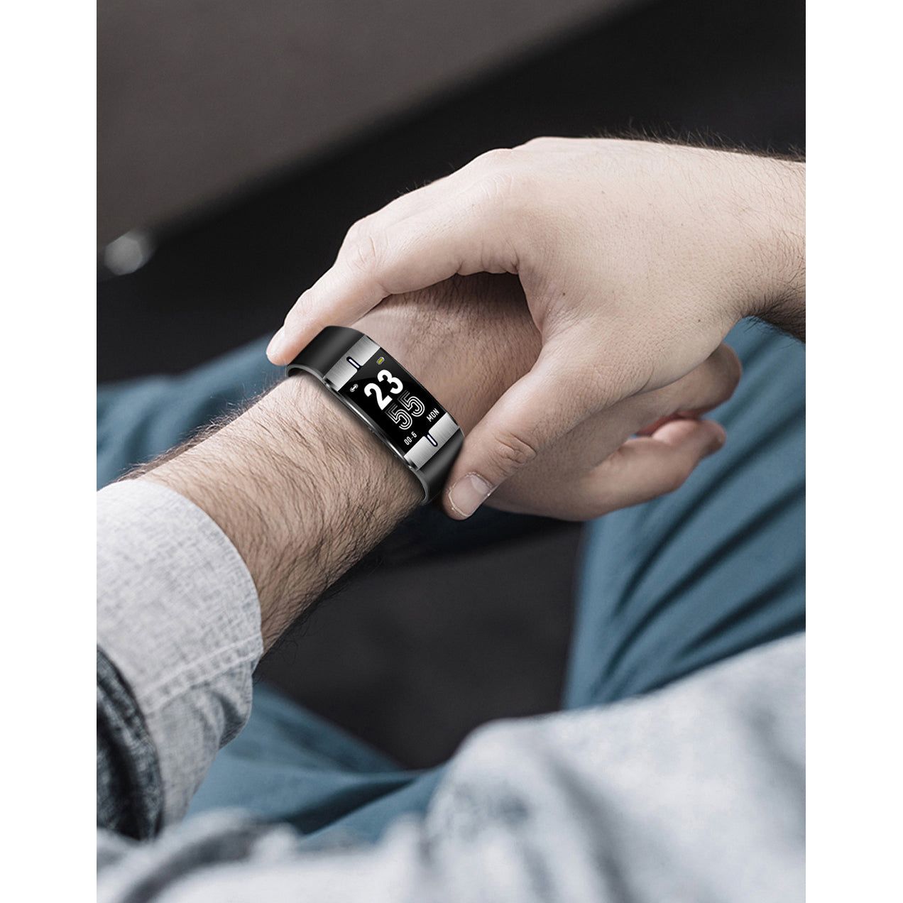 Blood Pressure Heart Rate Exercise Pedometer Smart Bracelet