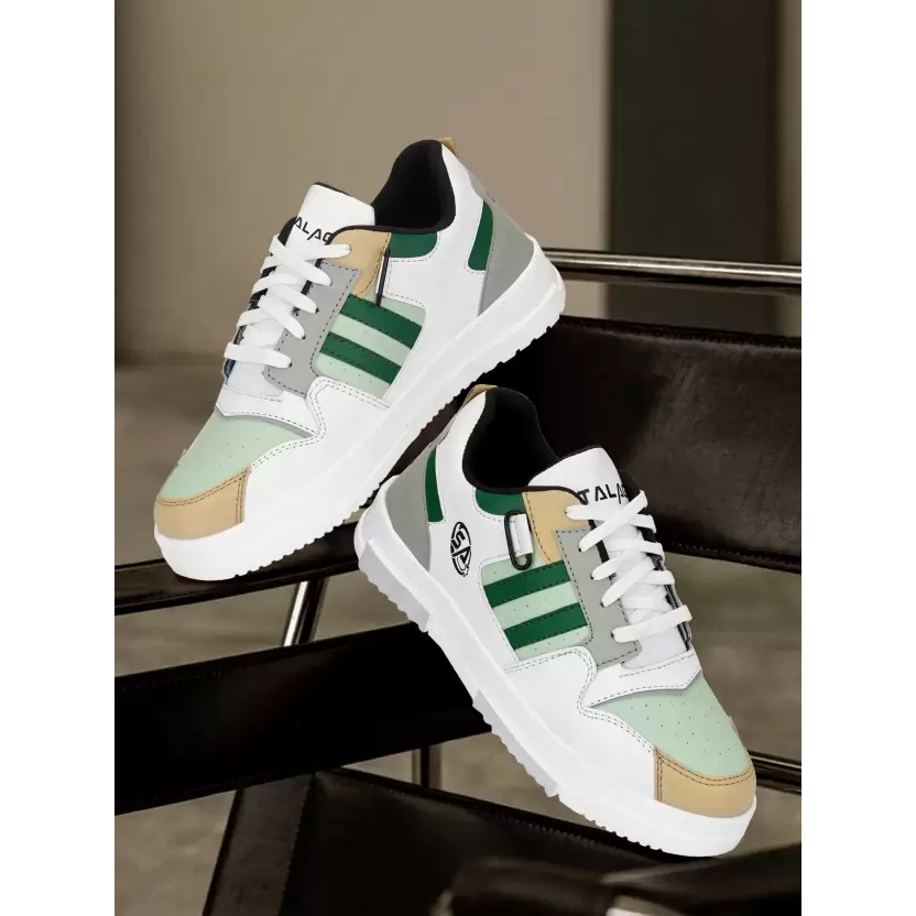 Casual Shoes for Men Sneakers For Men (White) (Size 10)