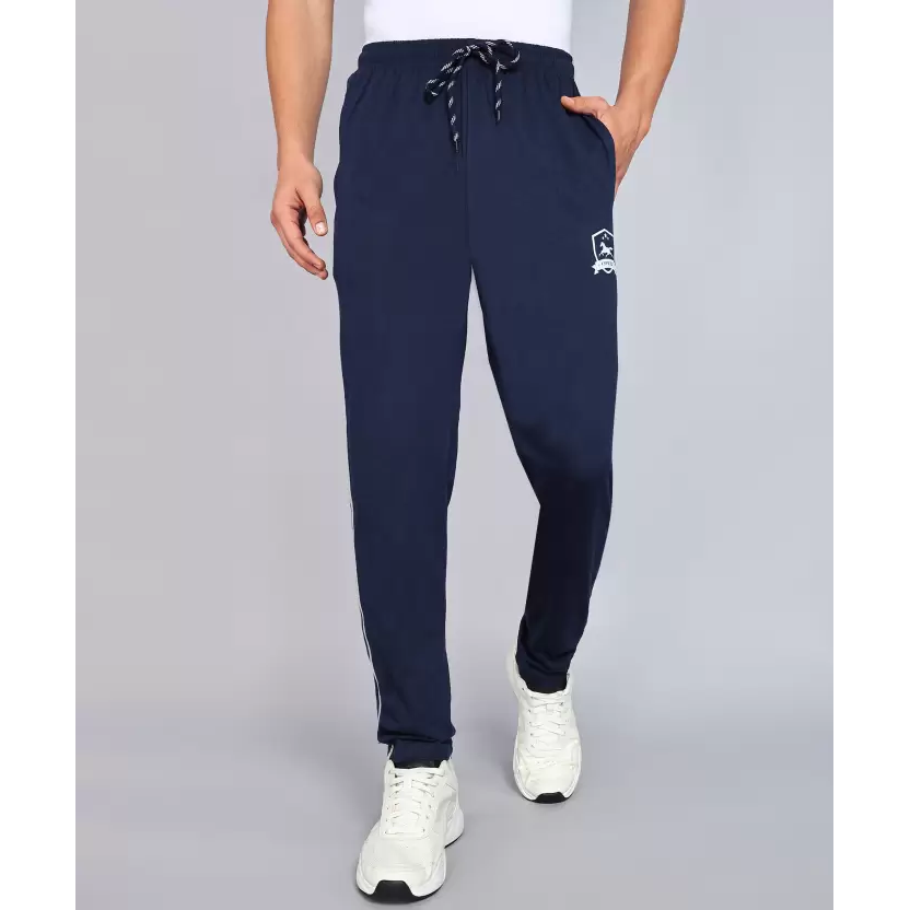 Men Self Design Blue Track Pants Size XL