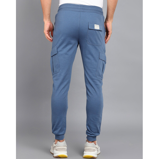 Men Solid Blue Track Pants Size XL