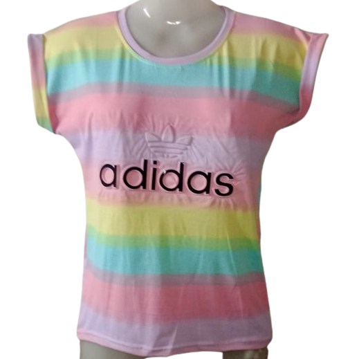 Typografie voor meisjes, bedrukt T-shirt van katoenmix