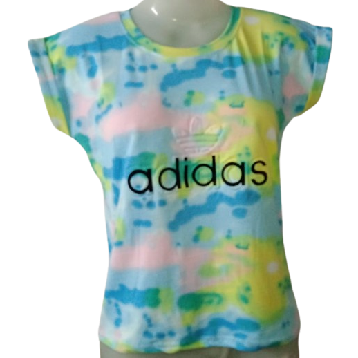 Girls Typography, Printed Cotton Blend T Shirt