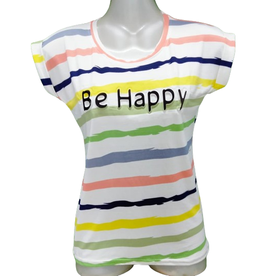 Girls Typography, Printed Cotton Blend T Shirt