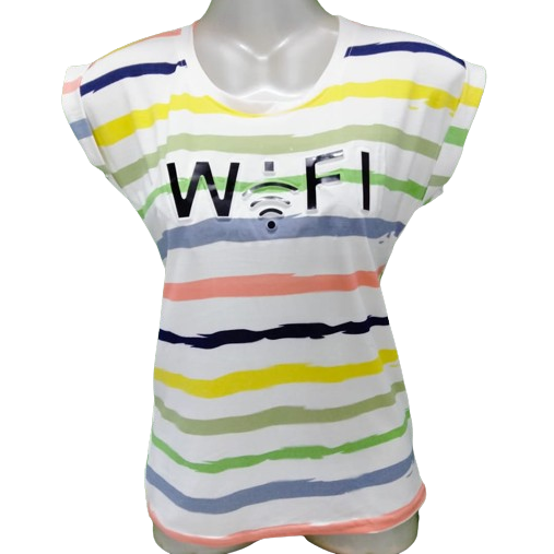 Girls Typography, Printed Cotton Blend T Shirt