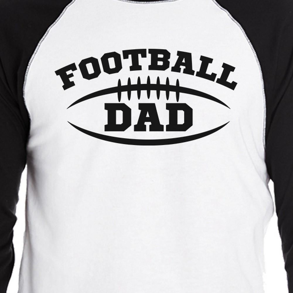Football Dad Baseball 3/4 Sleeve Tee Funny Gift