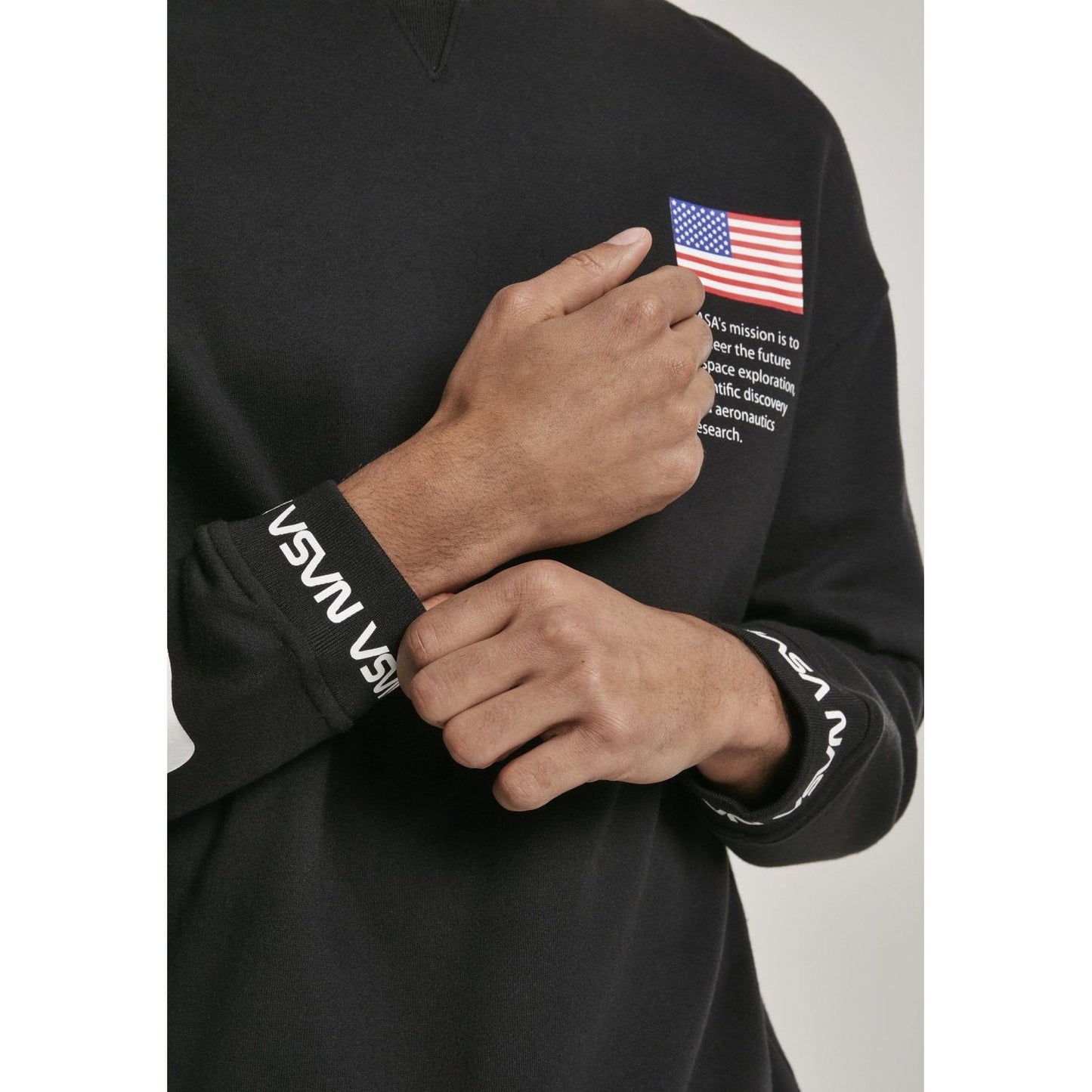 NASA Oversize Crewneck Sweater
