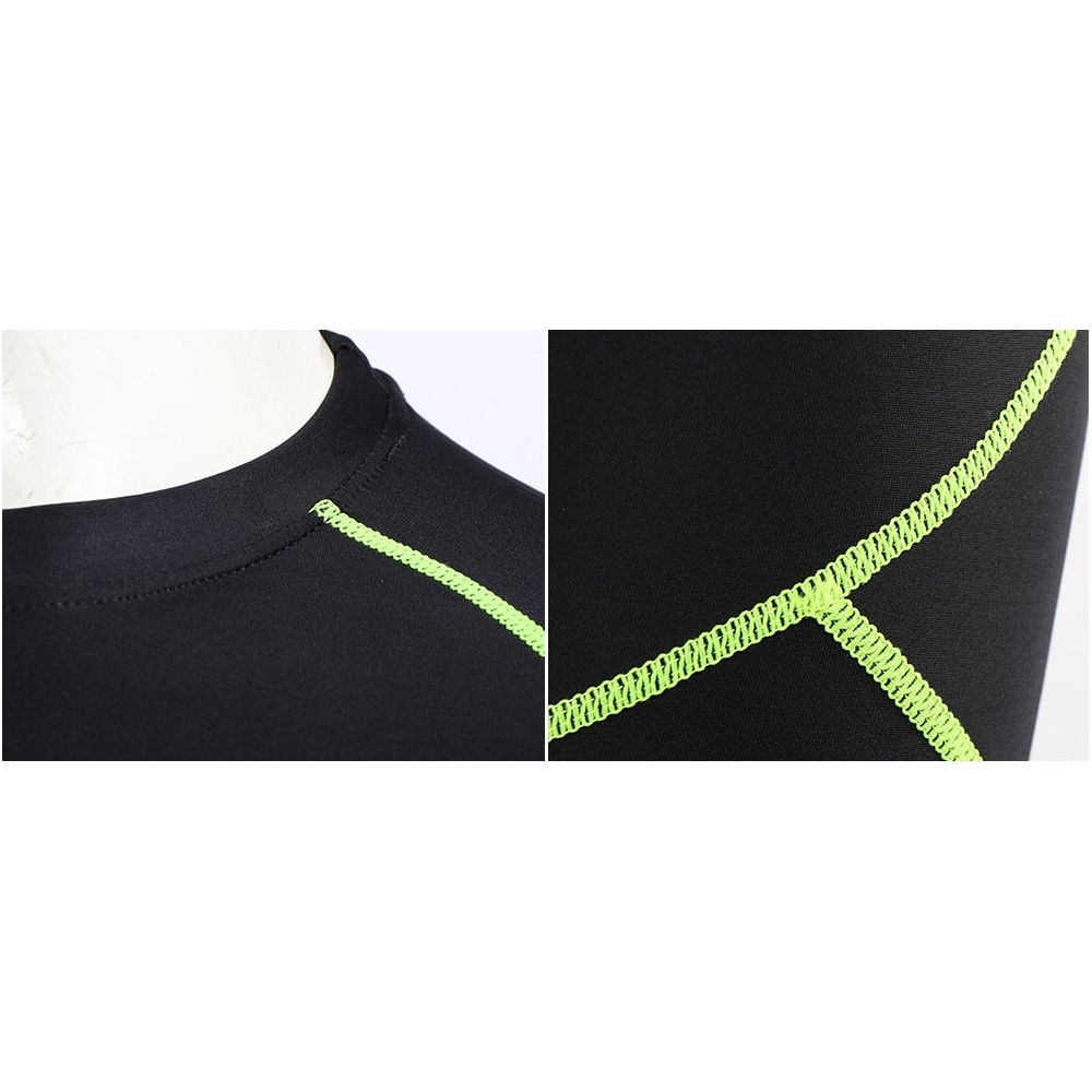 Men Winter Compression Shirt Warm Up Fleece Gym Shirts Long Sleeve