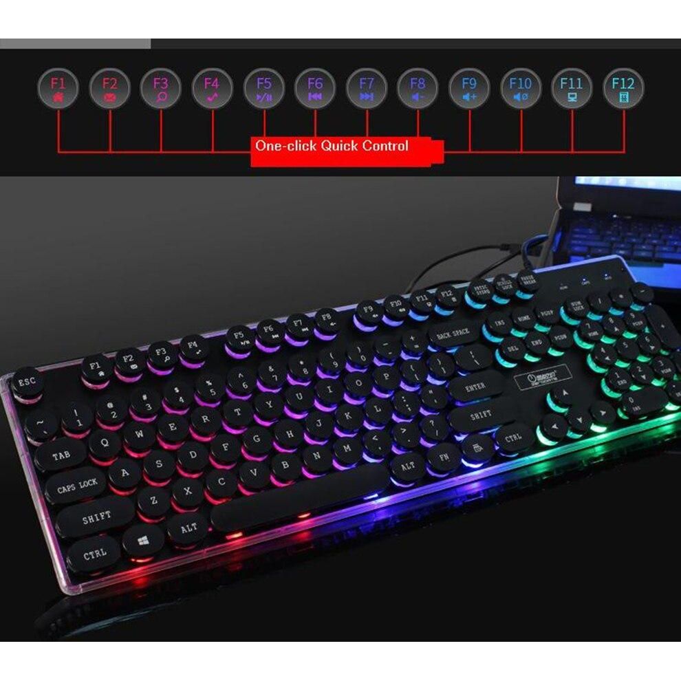 Dragon LED Backlight Gaming USB Wired Keyboard Mouse Set