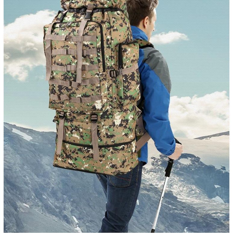 Waterdichte outdoor camping wandelen 100L rugzak met grote capaciteit