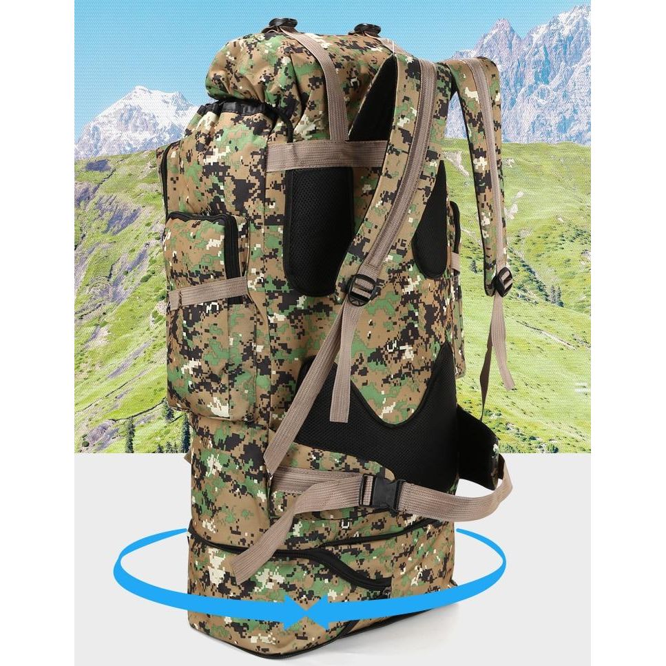 Waterdichte outdoor camping wandelen 100L rugzak met grote capaciteit