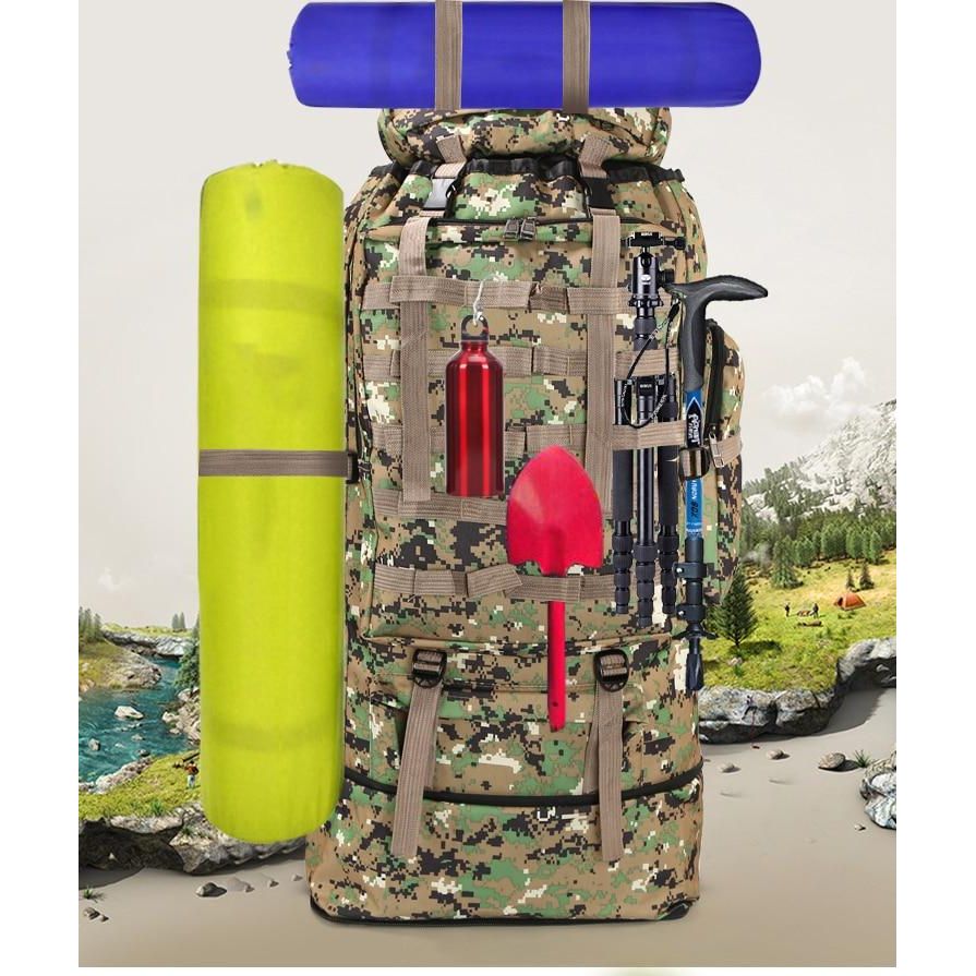 Waterdichte outdoor camping wandelen 100L rugzak met grote capaciteit