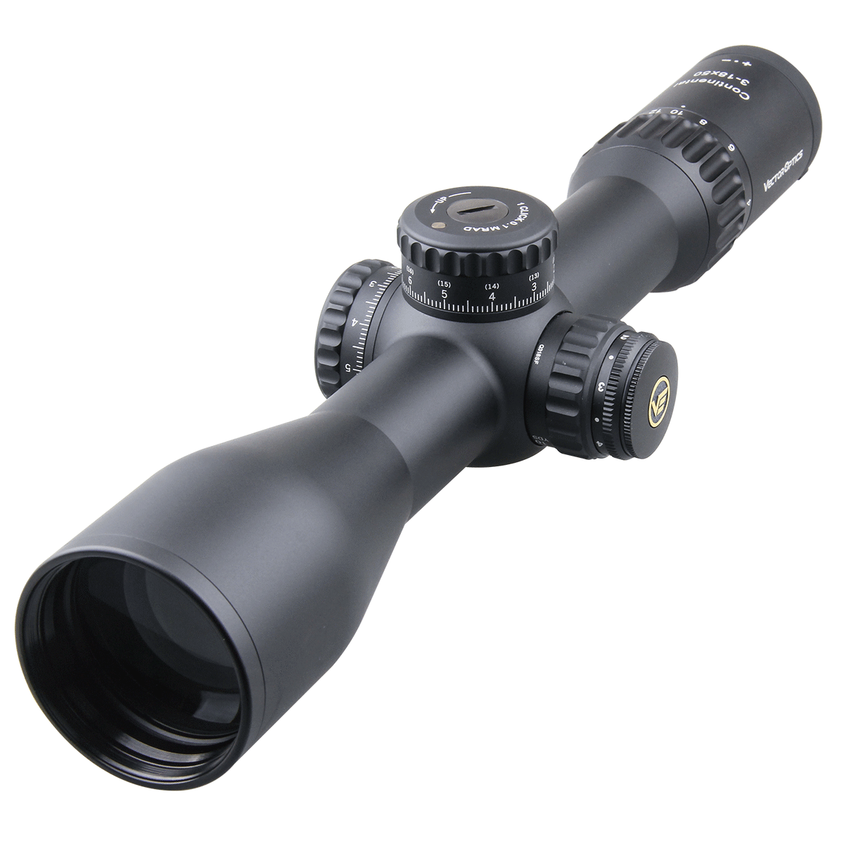 Vector Optics Continental 3-18x50 HD FFP Hunting Riflescope 1/10 MIL