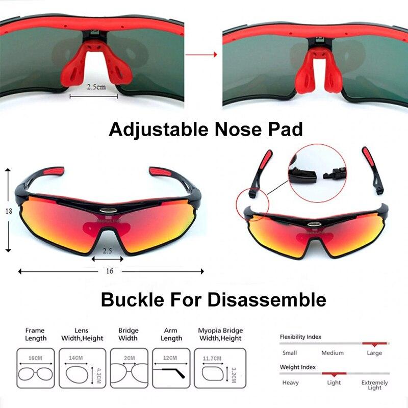 Sports Cycling Polarized Sunglasses Mountain Bike Bicycle Goggles UV