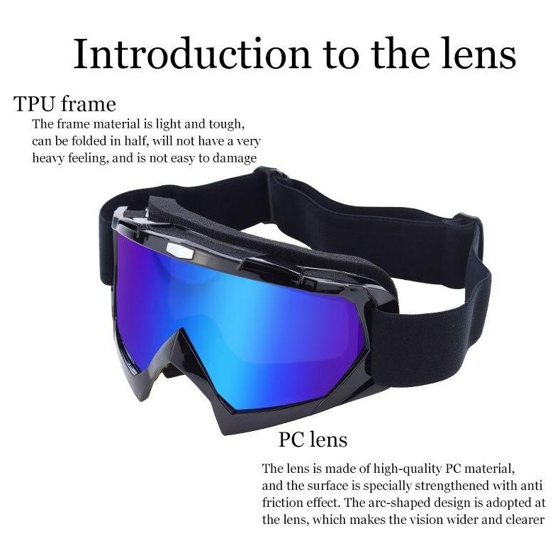 Sports Motorcycle Glasses UV400 Protection Goggles for Men Women