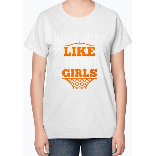 Hoop just like beautiful girls- Basketball - Ladies T-Shirt