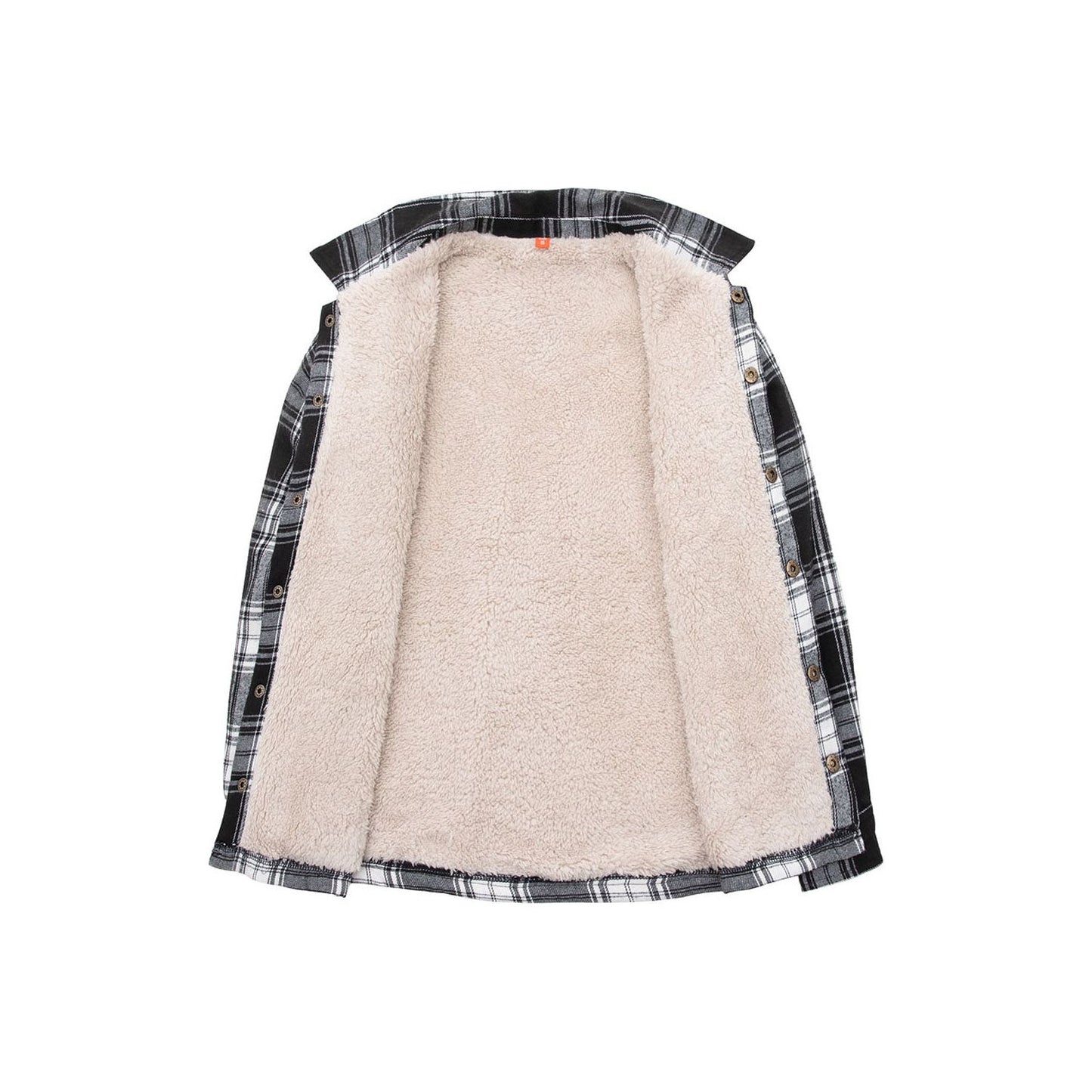 Toddler Boys and Girls Sherpa Lined Snap Flannel Shirt,Plaid Shacket