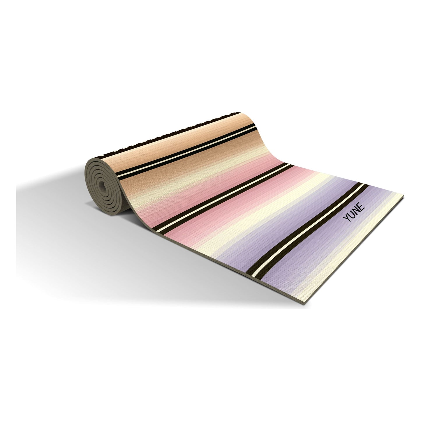 Yune Yoga Striped Exercise Mat Helena