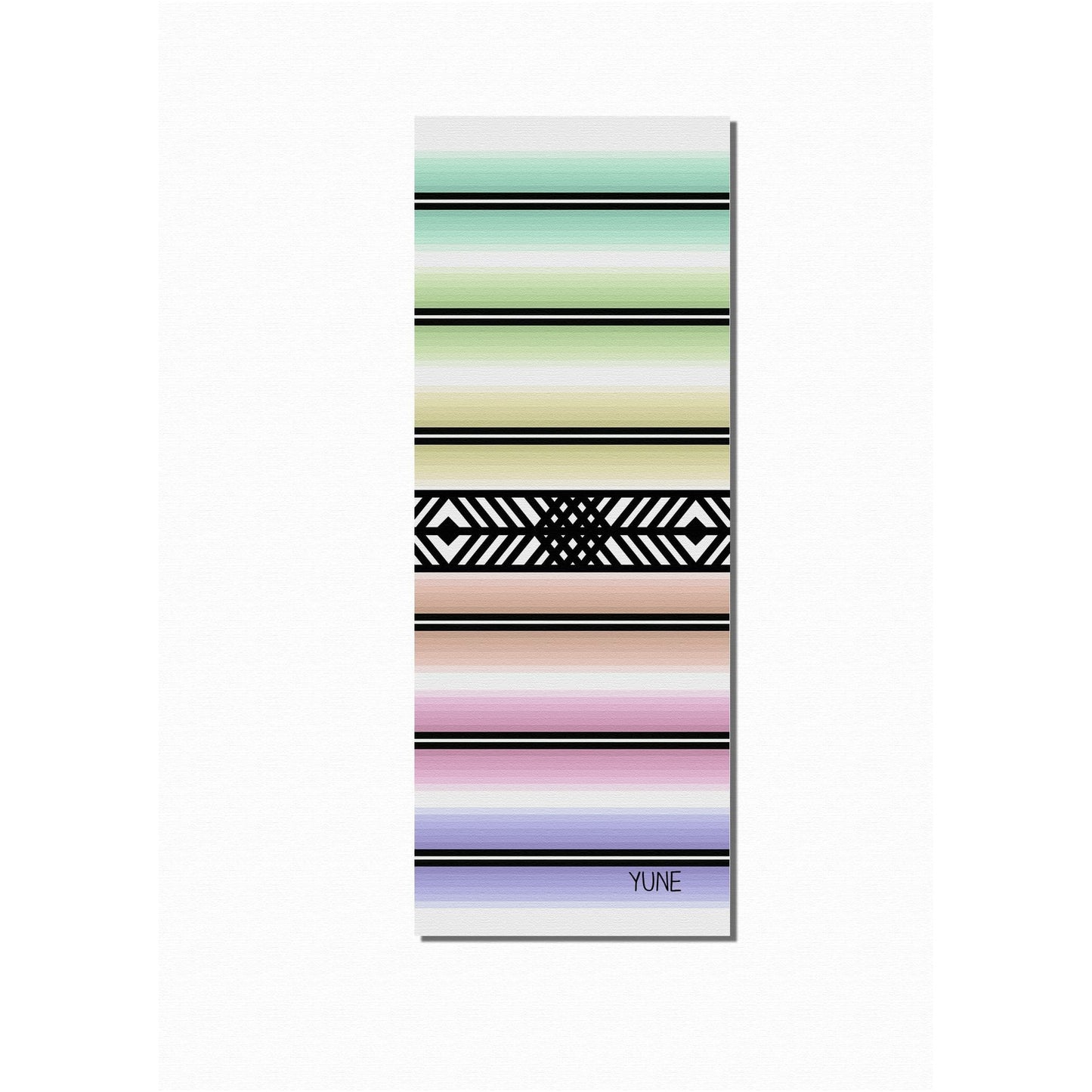 Yune Yoga Striped Exercise Mat Helena
