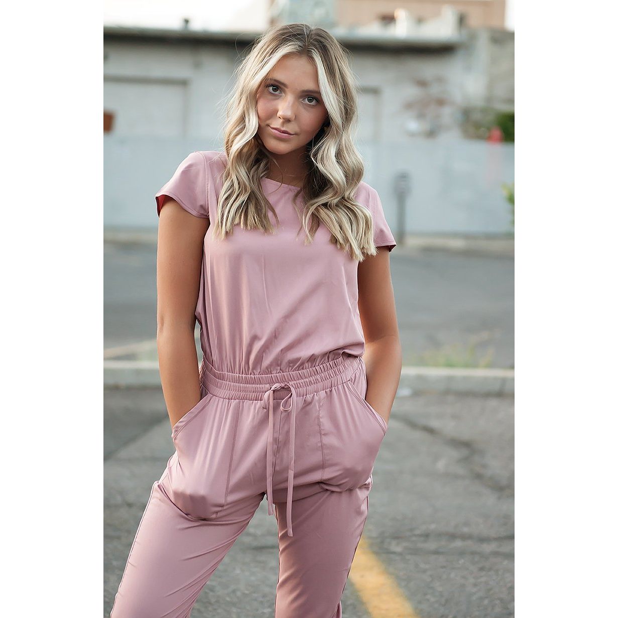DT Unity Jumpsuit in Pink Lemonade