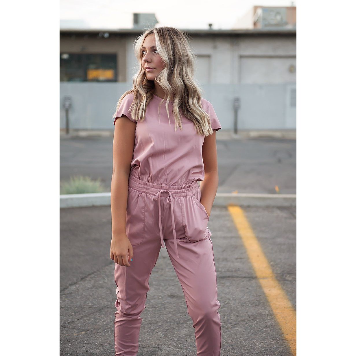 DT Unity Jumpsuit in Pink Lemonade