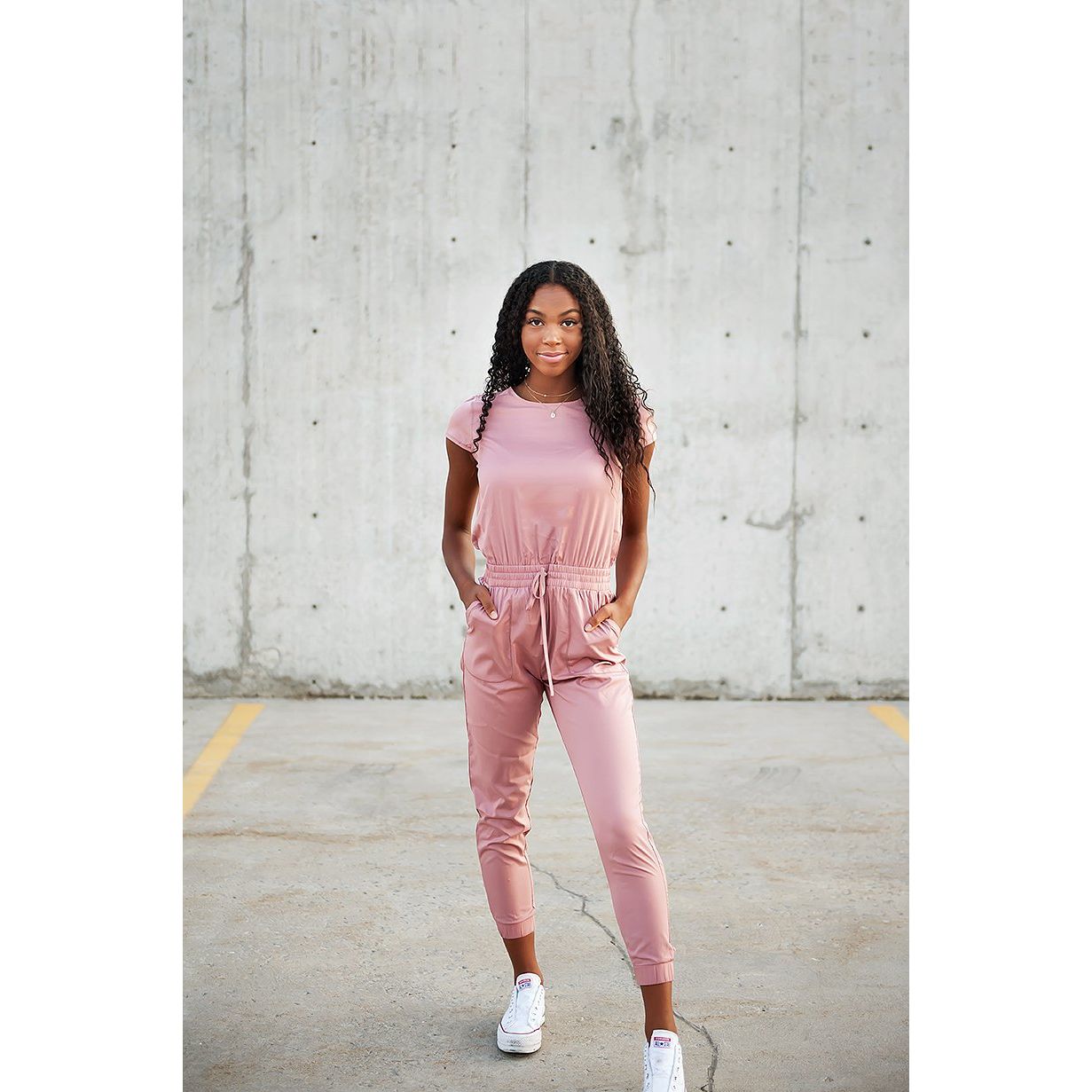 DT Unity Jumpsuit in Pink Lemonade