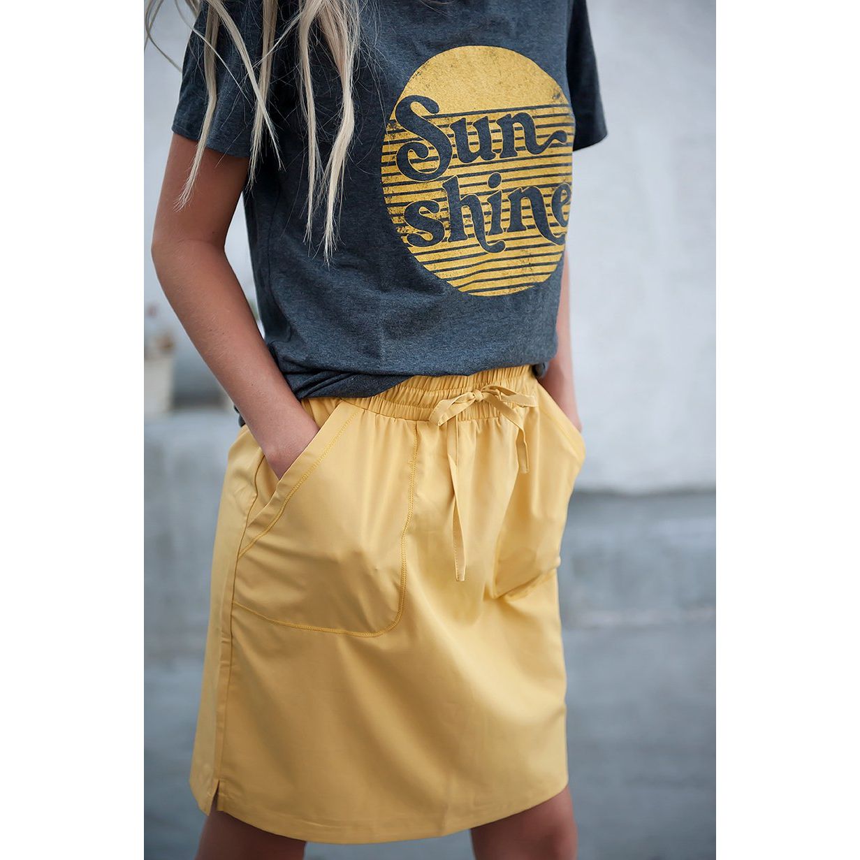 DT BREEZE Sporty Skirt in Sunflower Yellow