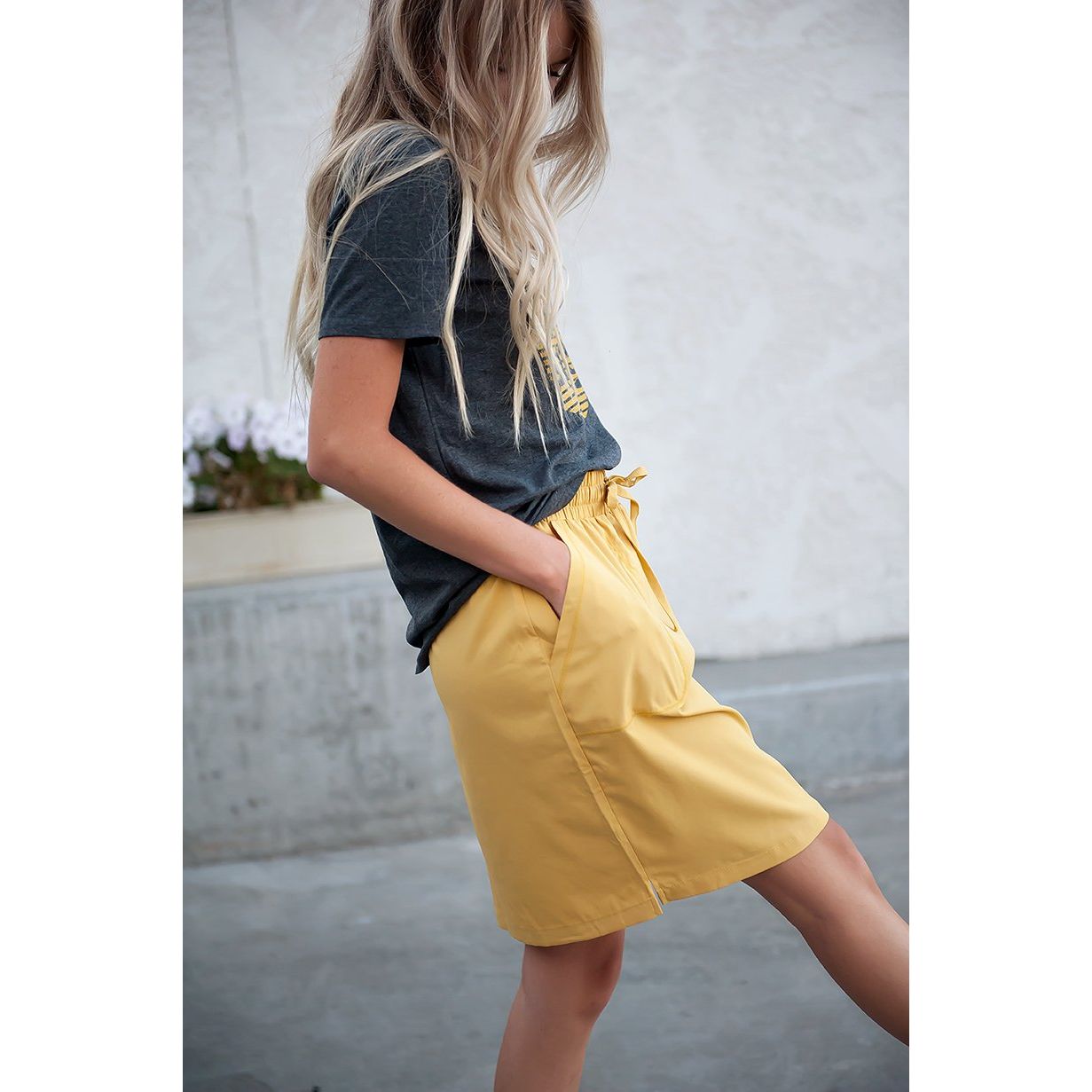 DT BREEZE Sporty Skirt in Sunflower Yellow