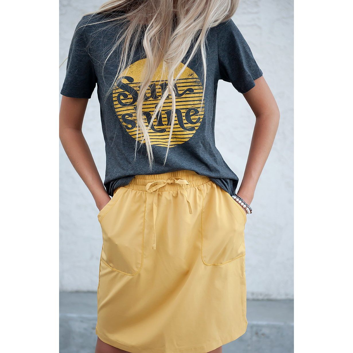 DT BREEZE Sporty Skirt in Sunflower Yellow