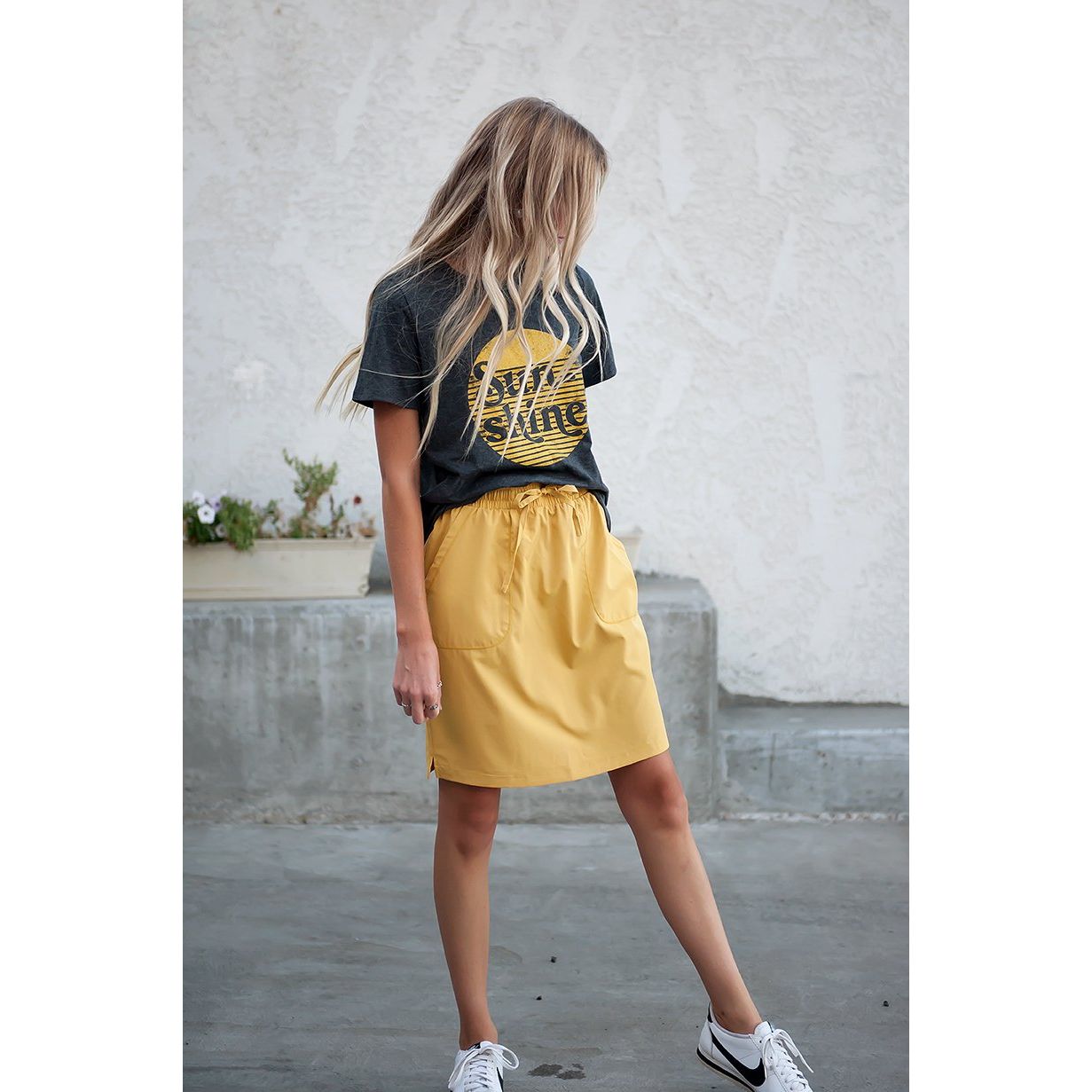DT BREEZE Sporty Skirt in Sunflower Yellow