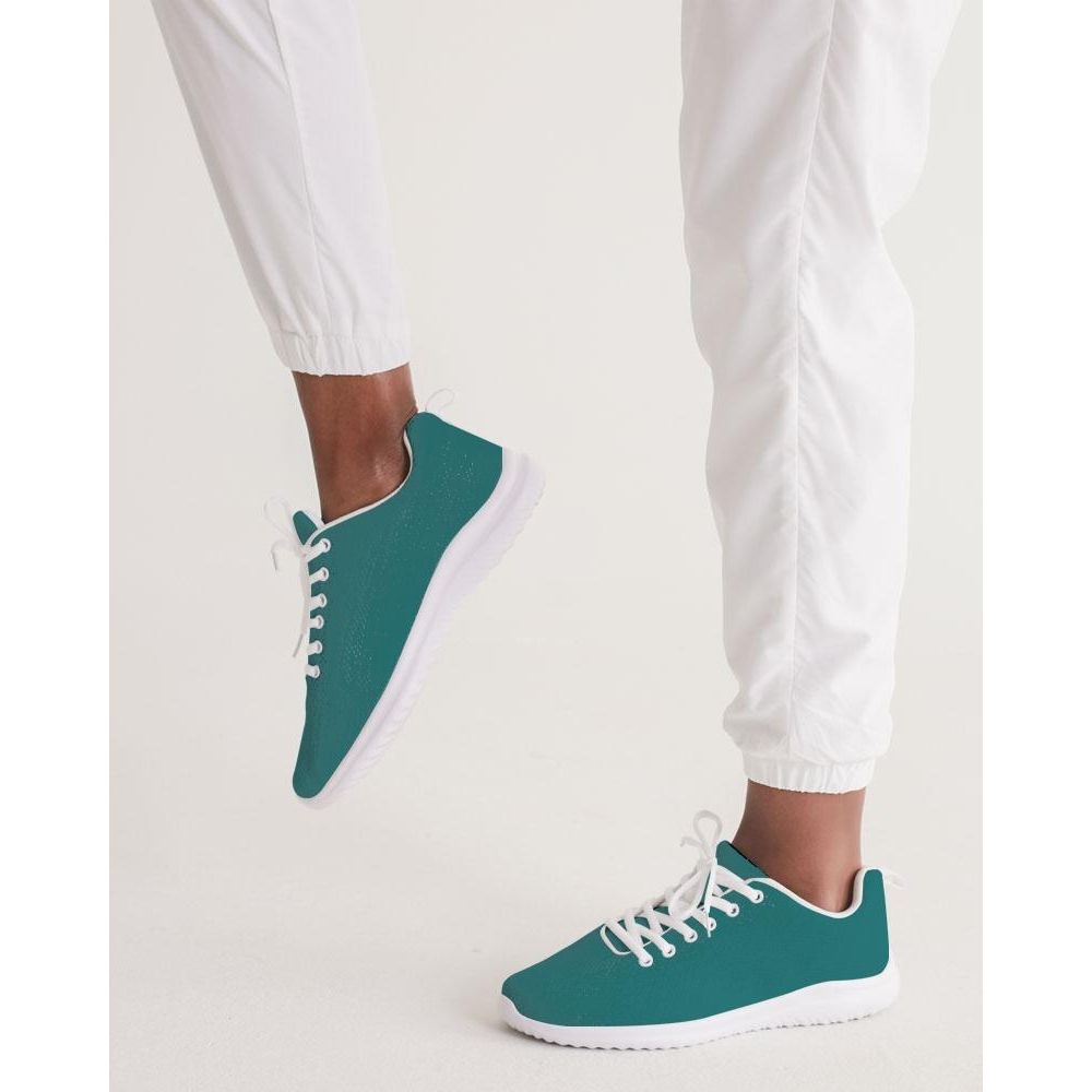 Womens Sneakers - Canvas Running Shoes, Teal Green