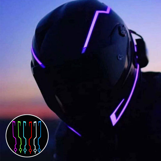 DIY Motorräder Helm Led Streifen Reflektor Kaltlicht Film