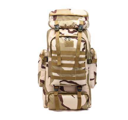 Large-capacity Multifunctional Canvas Backpack For Hiking