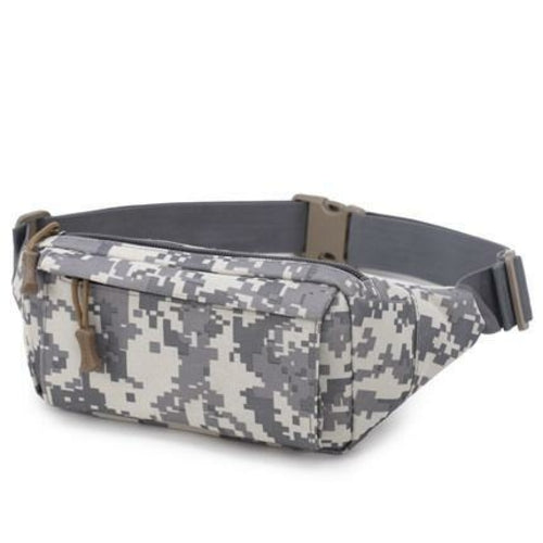 Casual Camouflage Outdoor Waist Bag For Hiking Traveling