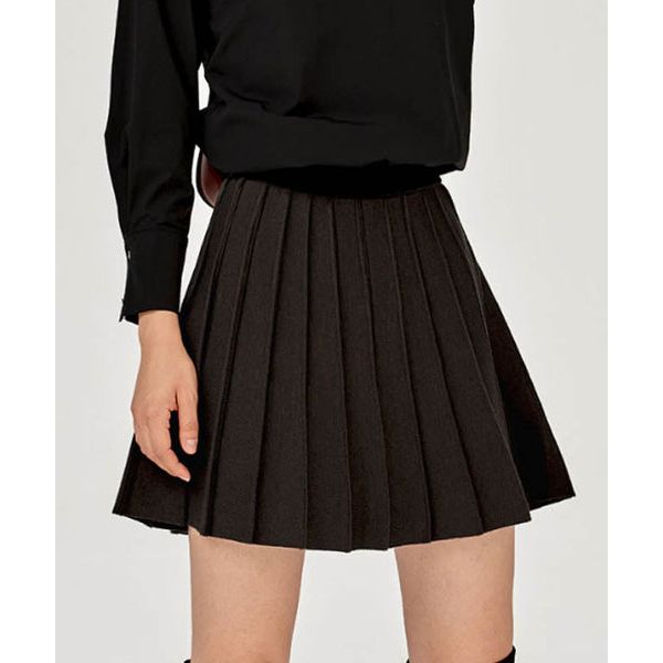 Anell Golf French Wool Skirt - Charcoal - Sportkyu