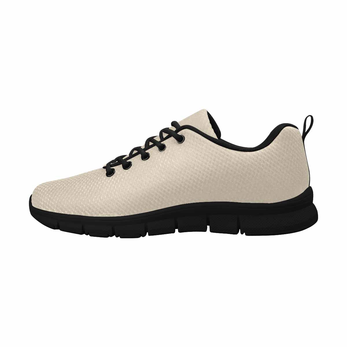 Sneakers For Men, Champagne Beige - Canvas Mesh Athletic Running Shoes