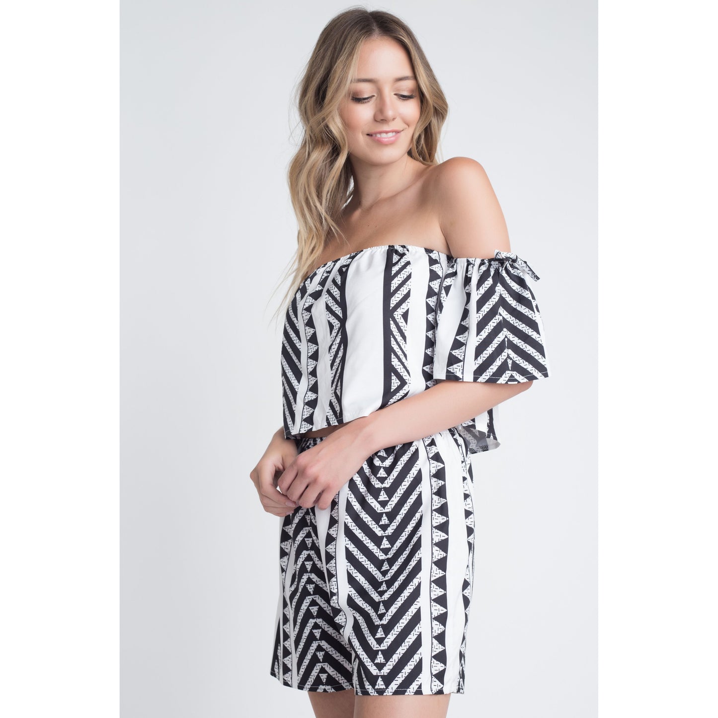 Women's Aztek Off Shoulder 2 Piece Set