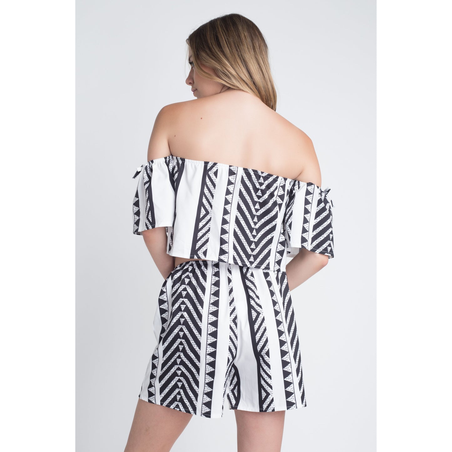 Women's Aztek Off Shoulder 2 Piece Set