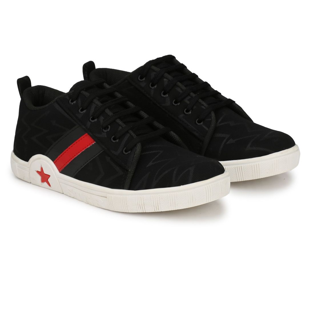 Generic Men Black,Red,White Color Canvas Material