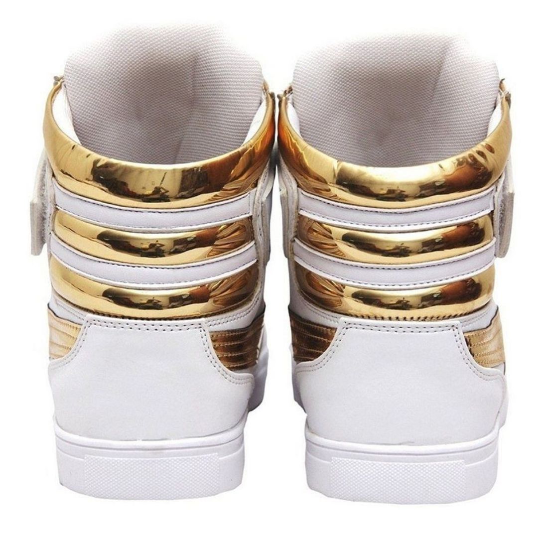 Generic Men's White,Gold Color Synthetic Material