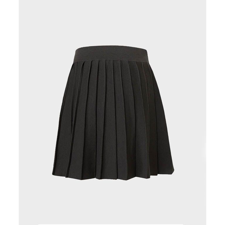 Anell Golf French Wool Skirt - Charcoal - Sportkyu