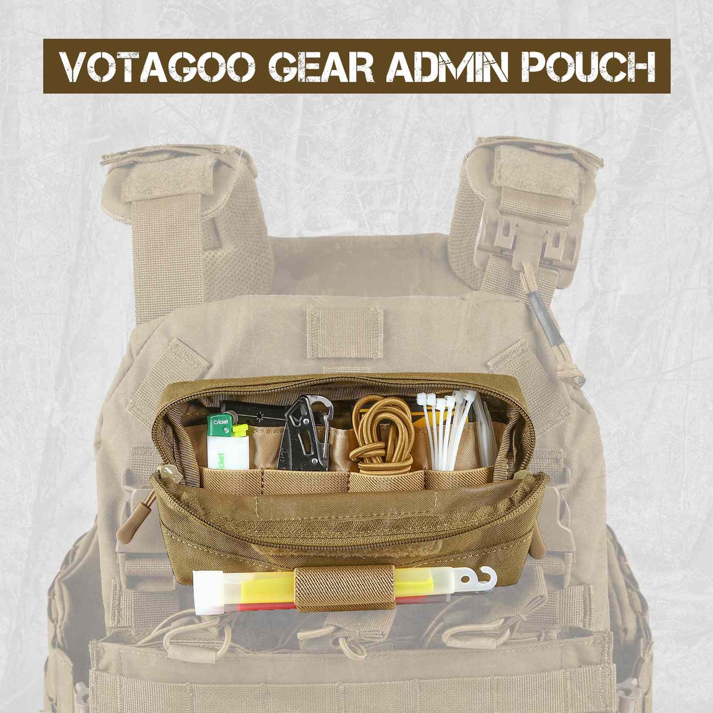 Votagoo Tactical Molle Admin Pouch - Sportkyu