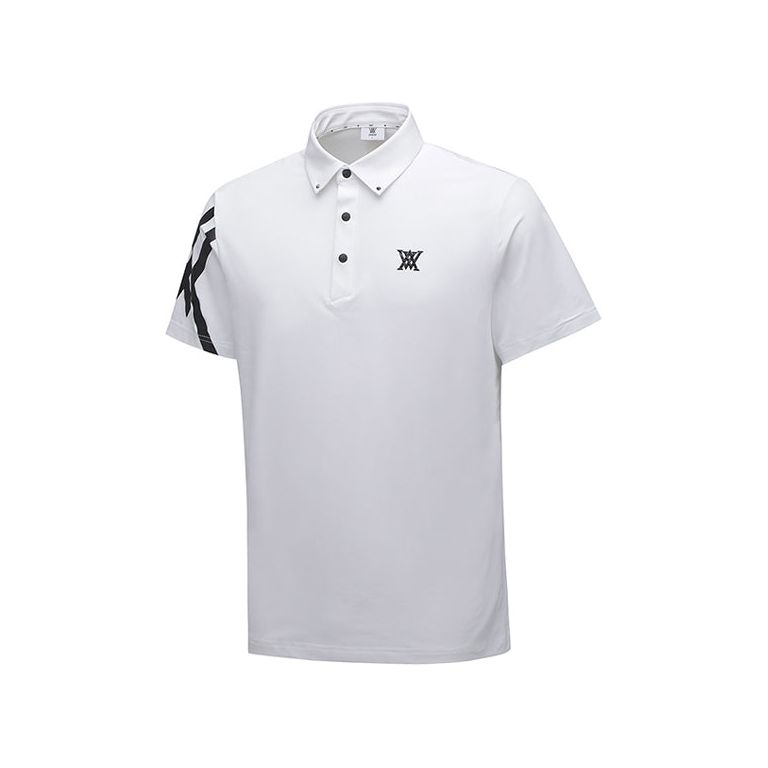 ANEW Golf: Men Sleeve Signature Logo T-Shirt - White