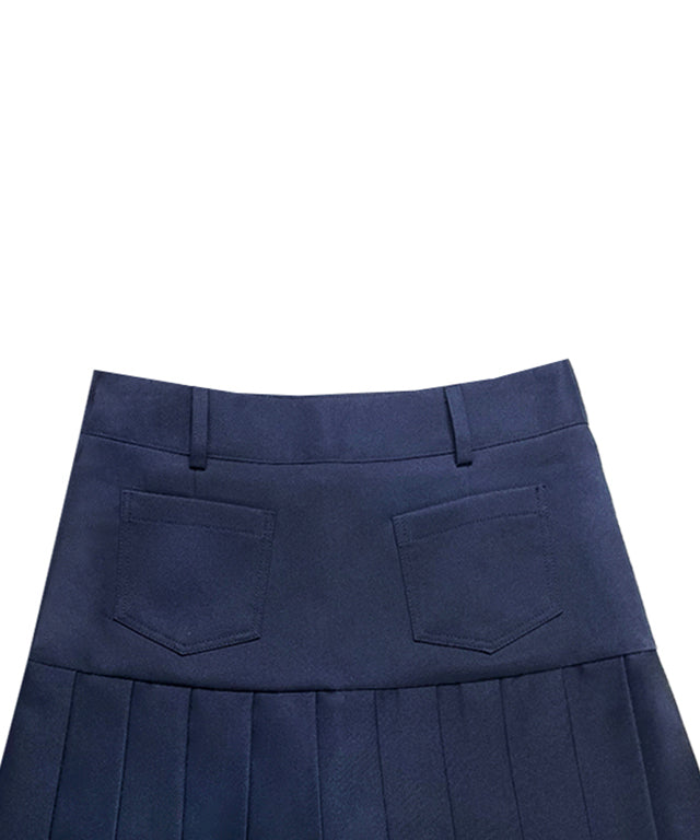 BENECIA 12 Asymmetric Culottes - Navy