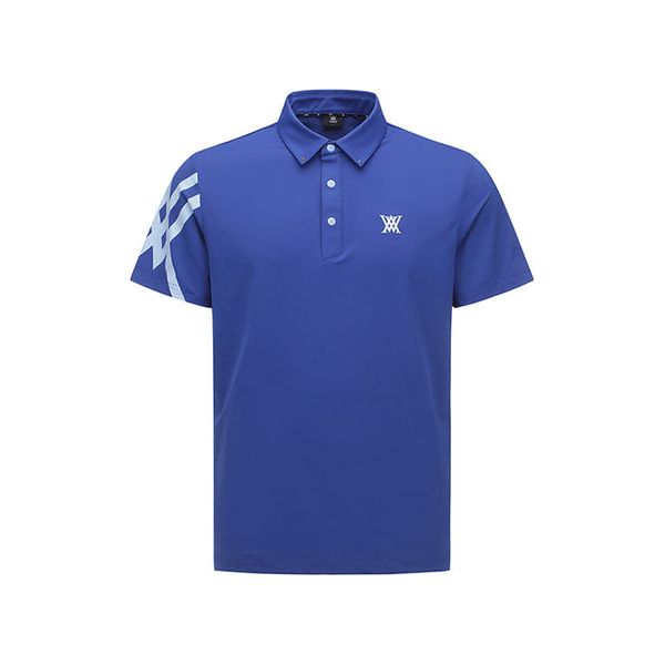 ANEW Golf: Men Sleeve Signature Logo T-Shirt - R/Blue