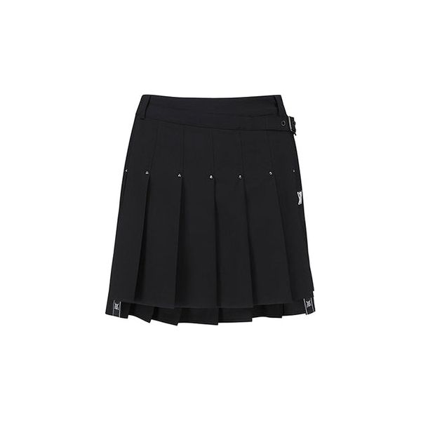 ANEW Golf: Women Buckle Decoration Pleats Skirt - Black - Sportkyu