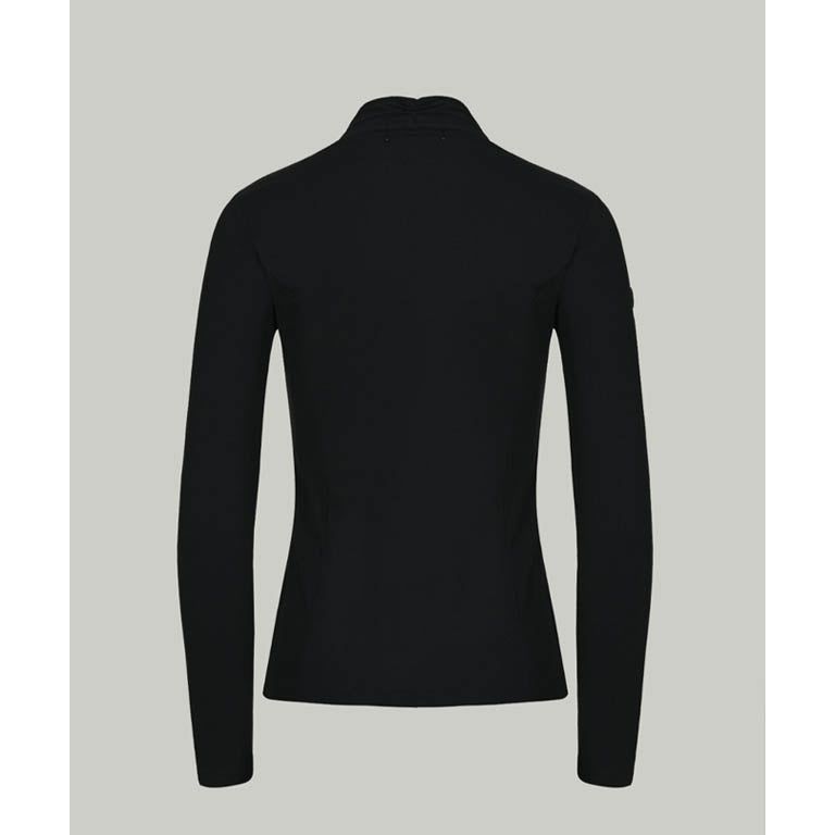 Anell Golf Soft Shawl Collar Top - Black