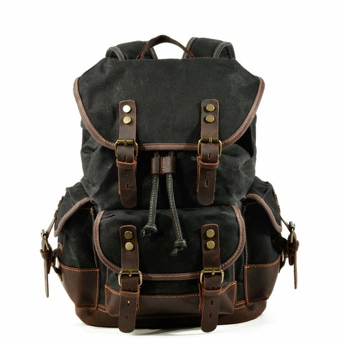 High Quality Canvas Stitching Mountaineering Backpack - Sportkyu