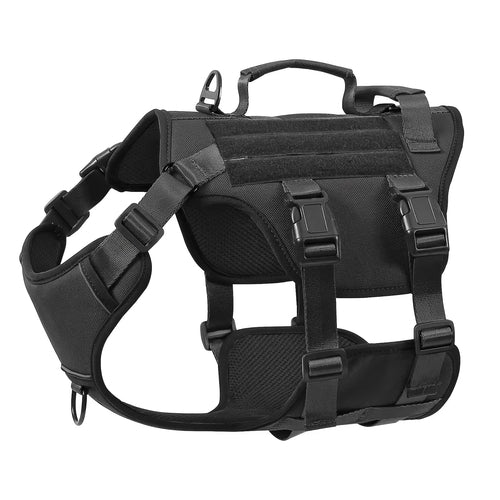 Heat-resistant Durable Nylon Tactical Service Dog Harness, Adjustable - Sportkyu