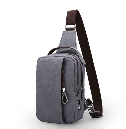 Men's Canvas Crossbody Bag For Hiking